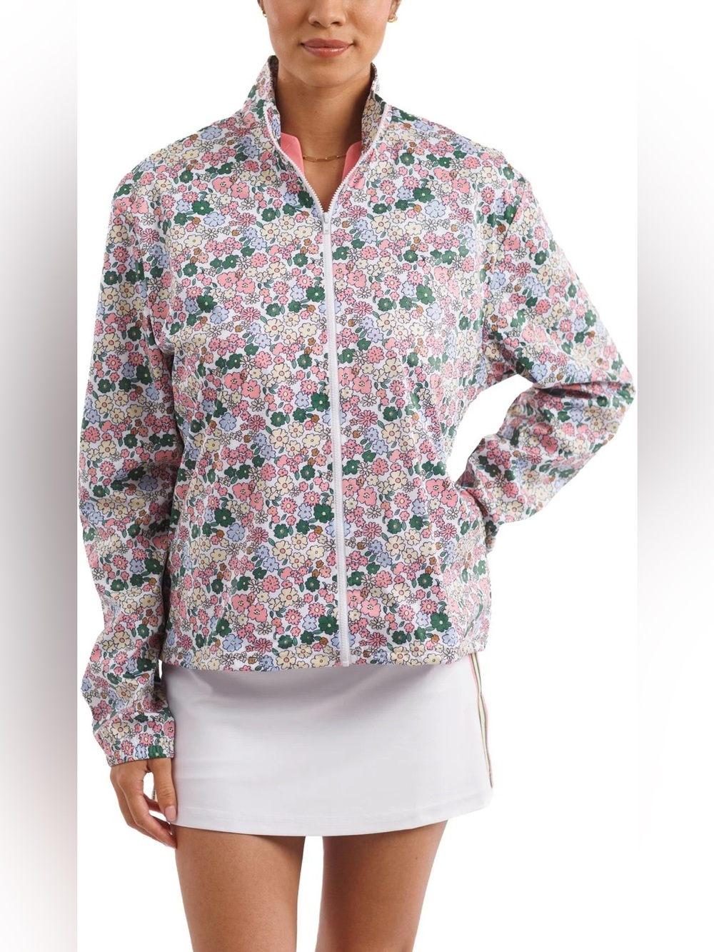 Smith & Quinn Weezie Windbreaker Jacket in Poppies